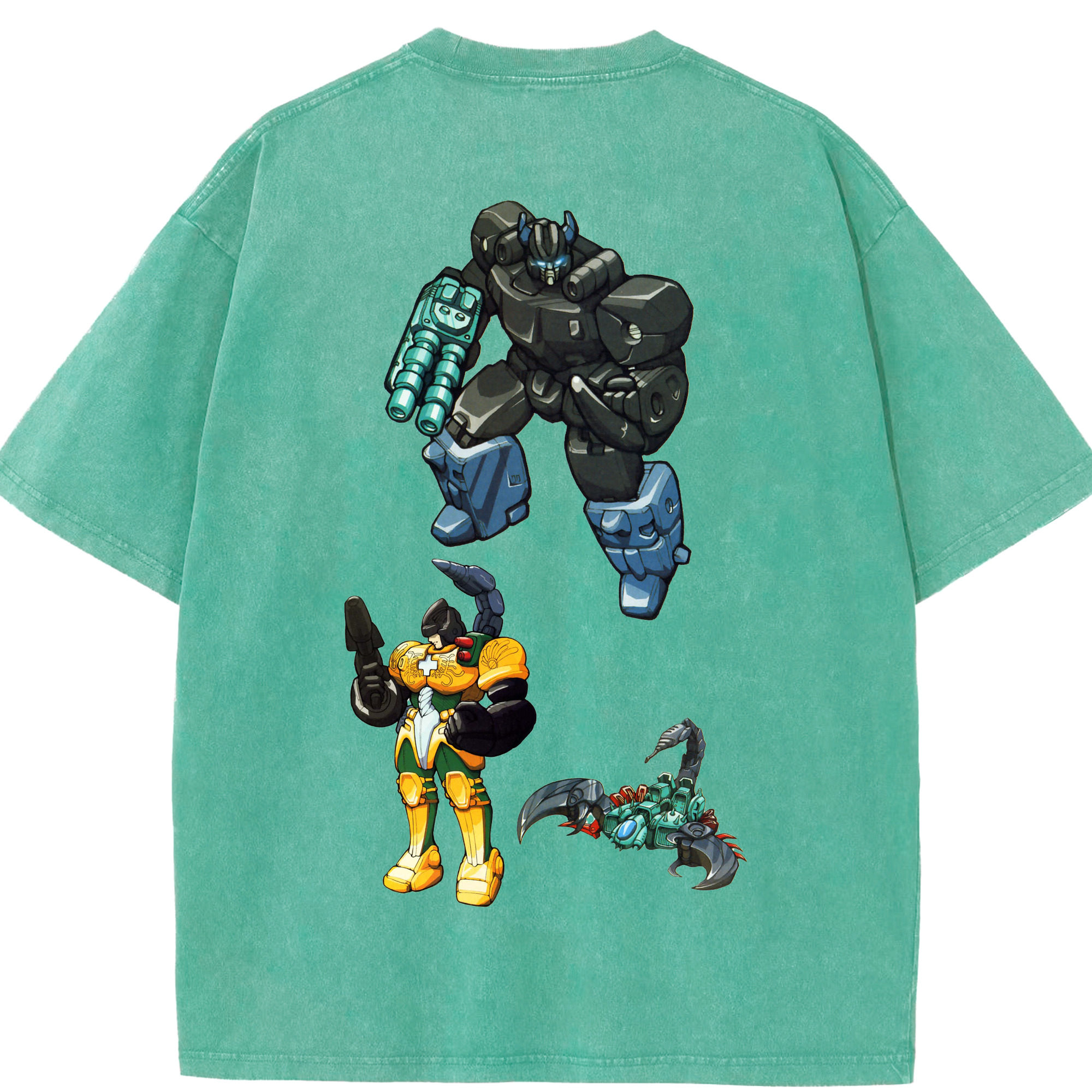 （画像用）  綿100% ヴィンテージ風 半袖Tシャツ（背面プリント）